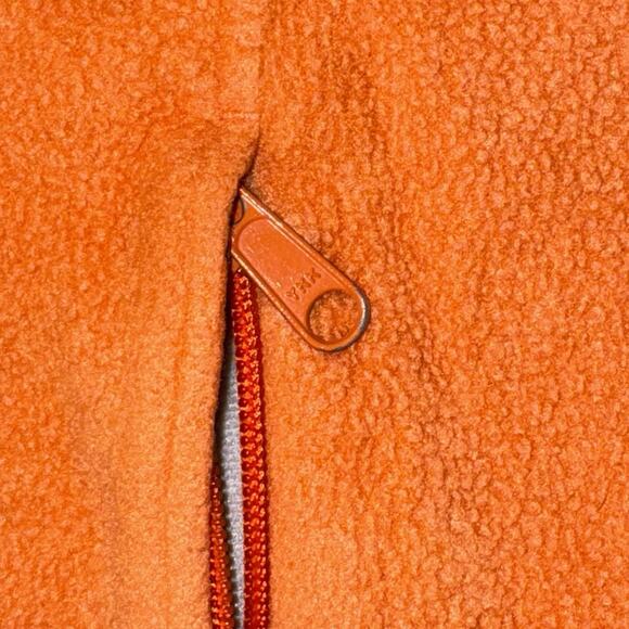 Columbia Women’s Fleece Jacket Size M Peach Orange Full Zip Soft Warm Layer - Picture 6 of 11